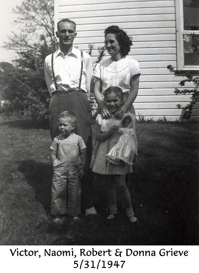 Victor and Naomi Grieve and children