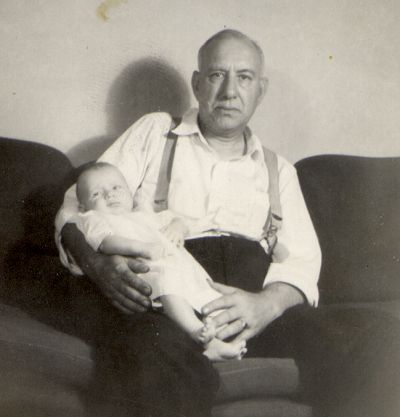 Lucien Doty Grieve holding Donna Grieve