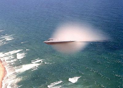 B-2 bomber SUB-sonic